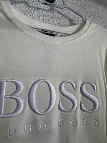 Camiseta Hugo Boss Logo Bordada