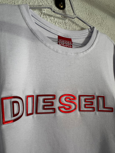 Camiseta Diesel Escrita Vermelha