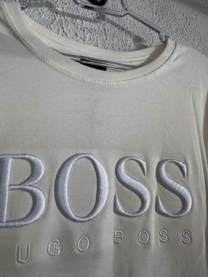 Camiseta Hugo Boss Logo Bordada