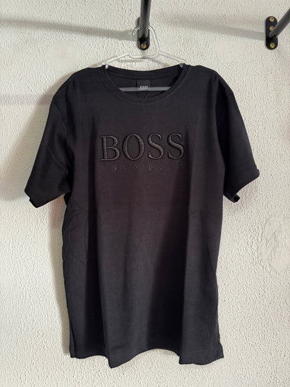 Camiseta Hugo Boss Logo Bordada