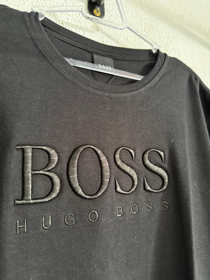 Camiseta Hugo Boss Logo Bordada
