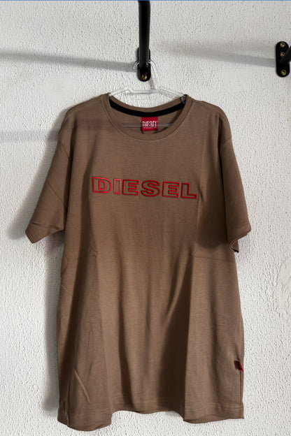 Camiseta Diesel Escrita Vermelha