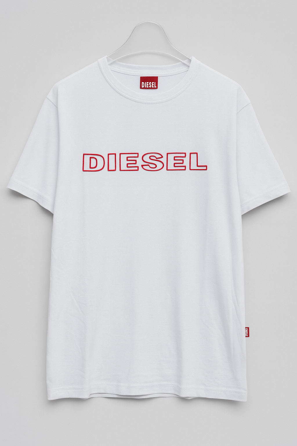 Camiseta Diesel Escrita Vermelha